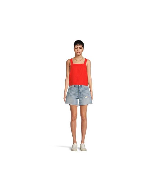 Madewell Red Shania Top