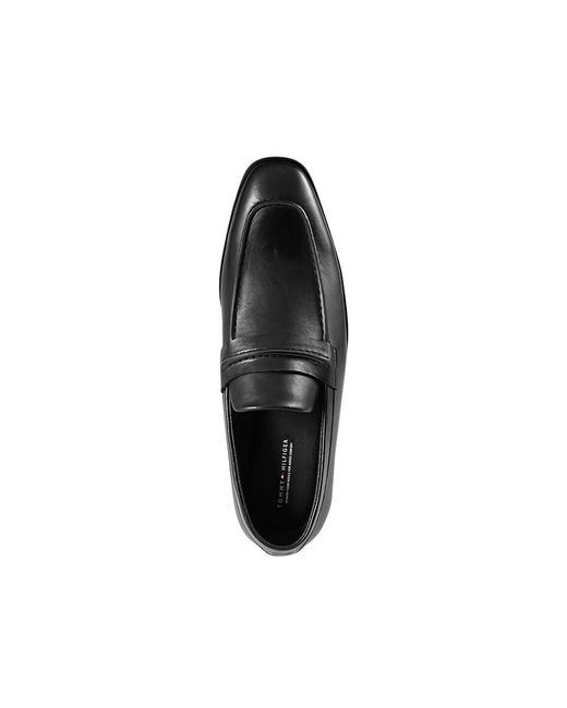 Tommy Hilfiger Black Steran Lace-Up Boots, Leather/Synthetic for men