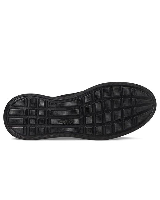Ecco Black Move Zip Lace Sneaker Shoes/Gravel, Leather