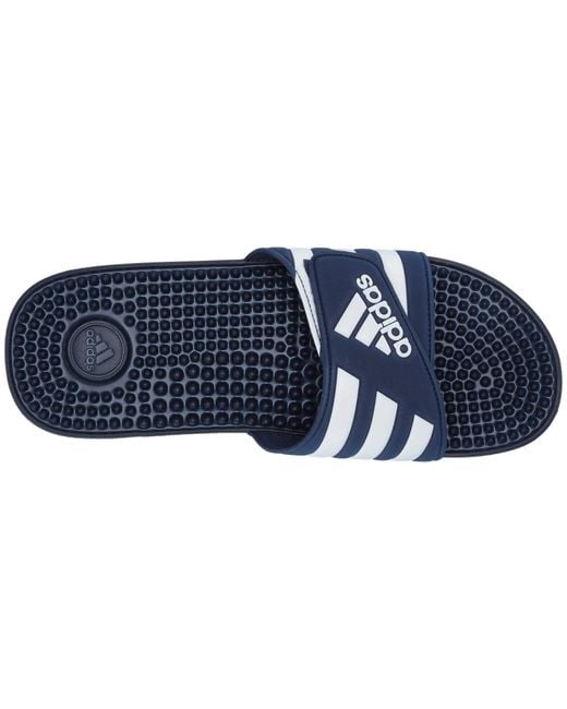 adidas Synthetic Adissage Slide Sandals in Blue/White (Blue) for Men - Save  34% - Lyst