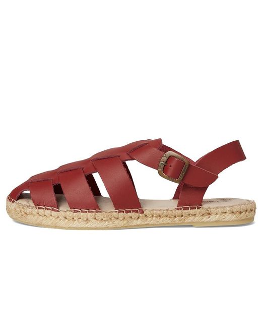 Fly London Red Sowa551Fly Sandals, Leather/Rubber