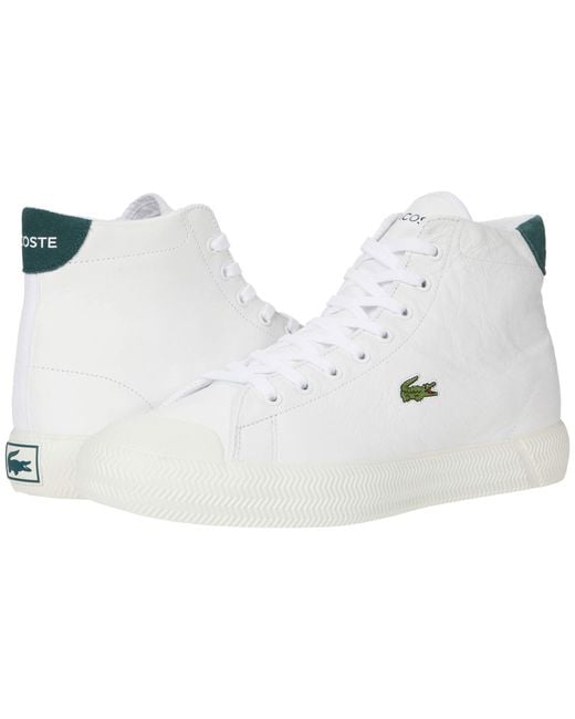 lacoste mid top shoes