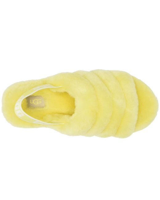 ugg fluff yeah slide yellow