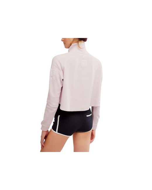 Fp Movement White So Fly Henley Layer Coddy Coat Lg 12-14) Polyester