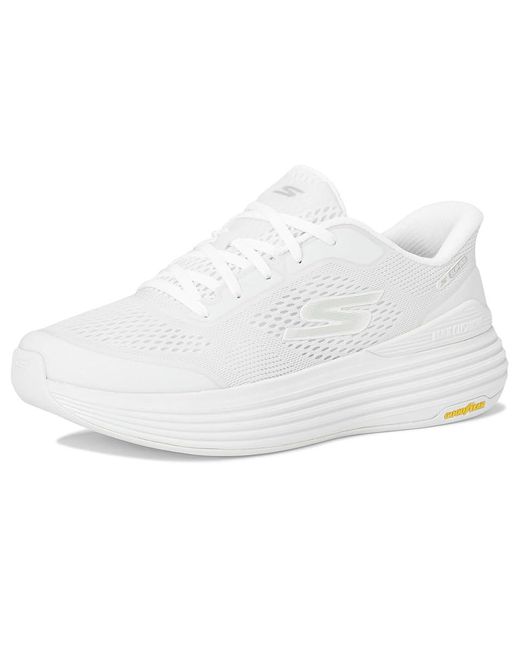 Skechers White Max Cushioning Suspension Chrone Hands Free Slip-Ins Shoes 5 B