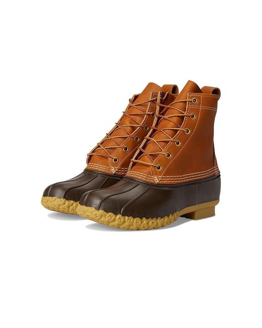 L.L. Bean Brown Bean Boot 8 Snow Shoes Tan/Bean Boot/Gum 7.5 B