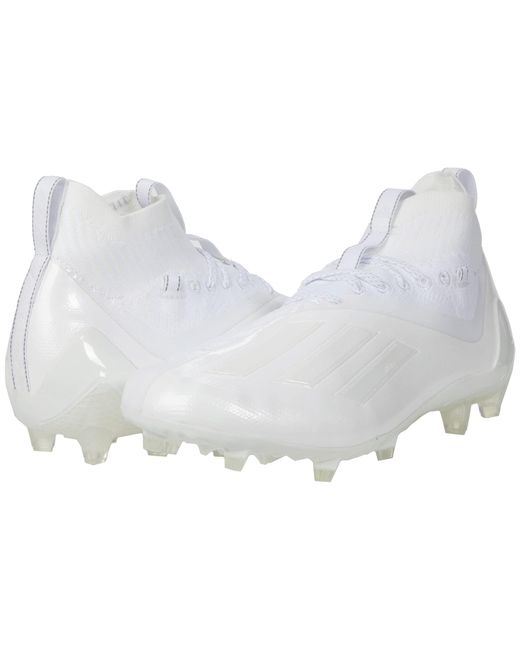 Adidas White Adizero Primeknit Football Cleat for men