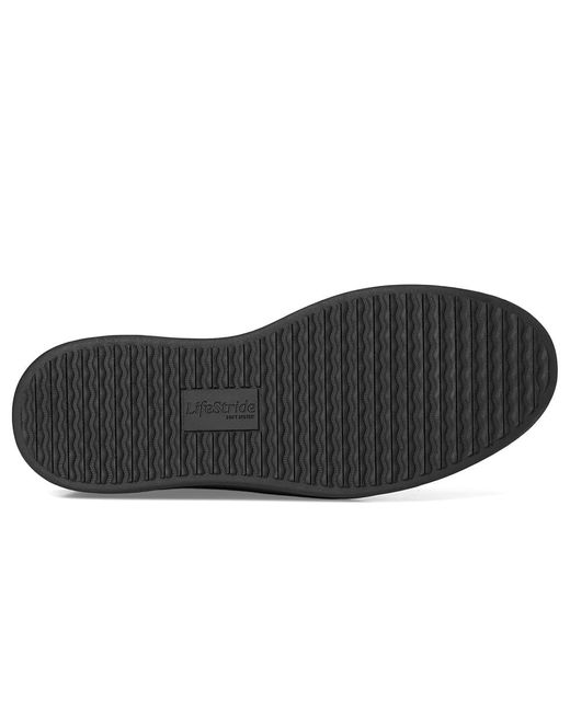 LifeStride Black Chelsea-Bit Loafer/Moc Shoes Flat Shoes/ 5.5 M (B) Faux Leather/Microfiber