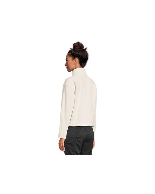 The North Face Black Glacier Fleece 1/2 Zip Short Jacket Coat, Polyester
