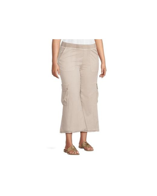 XCVI Black Femke Cargo Crop Clothing Sm 4-6) Cotton/Spandex