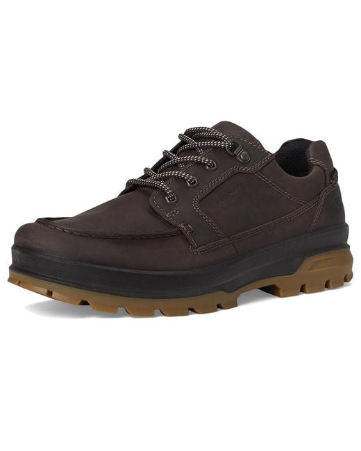 Ecco Black Rugged Track Moc Toe Low Waterproof Hiking Shoe Shoes Eu 43 (Us 9-9.5) D for men