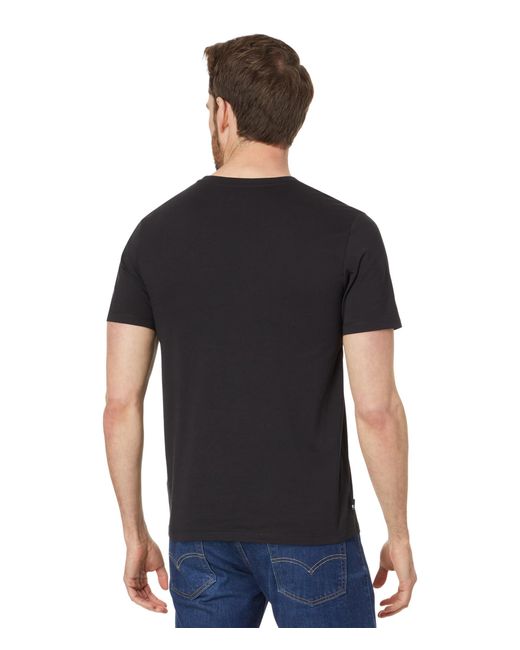 Timberland Black Front Graphic Short Sleeve Tee for men