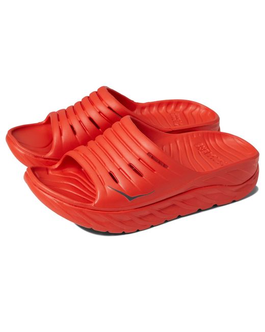 Hoka One One Synthetic Ora Recovery Slide in Orange Lyst