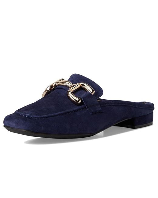 Vaneli Blue Shaine Dress Flat Shoes 9.5 M (B) Leather/Nappa/Suede