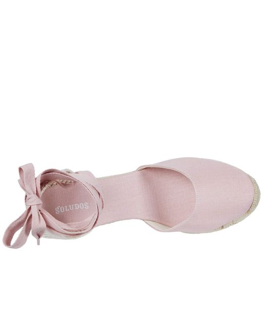 Soludos Pink Classic Tall Wedge