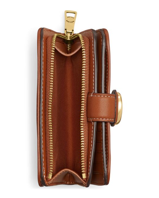 COACH Mini Signature Jacquard Tabby Medium Wallet in Brown Lyst
