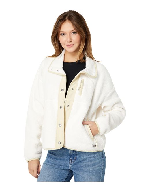 The North Face Cragmont Fleece Jacket in White | Lyst