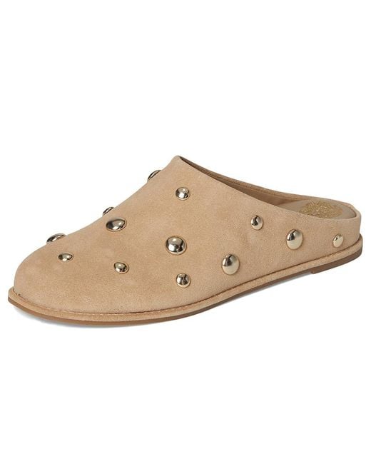 Vince Camuto Multicolor Cassius Studded Flat Mule Flat Shoes, Leather