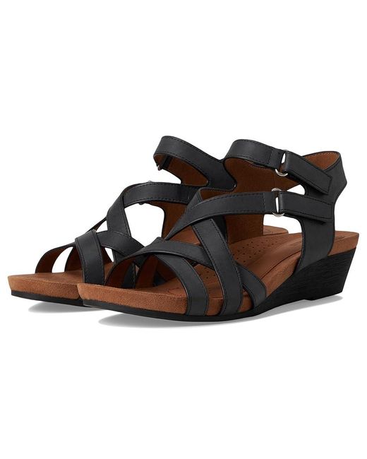 Cobb Hill Black Helin Wedge Shoes 5.5 B