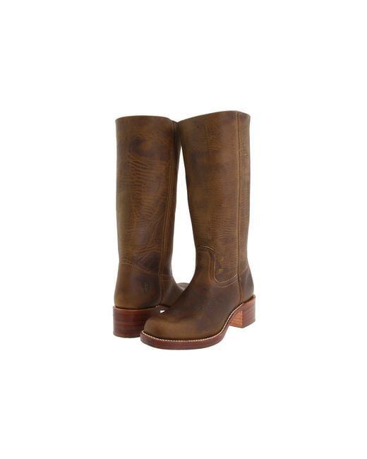 Frye Campus 14l (dark Brown Leather) Cowboy Boots