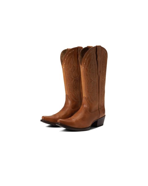heritage elastic wide calf western boot
