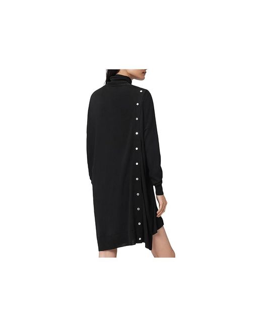 AllSaints Black Umi Dress Dress, Wool
