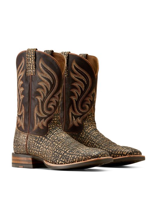 Ariat Brown Cattle Call Western Boots for men