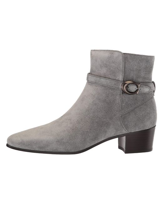coach grey booties
