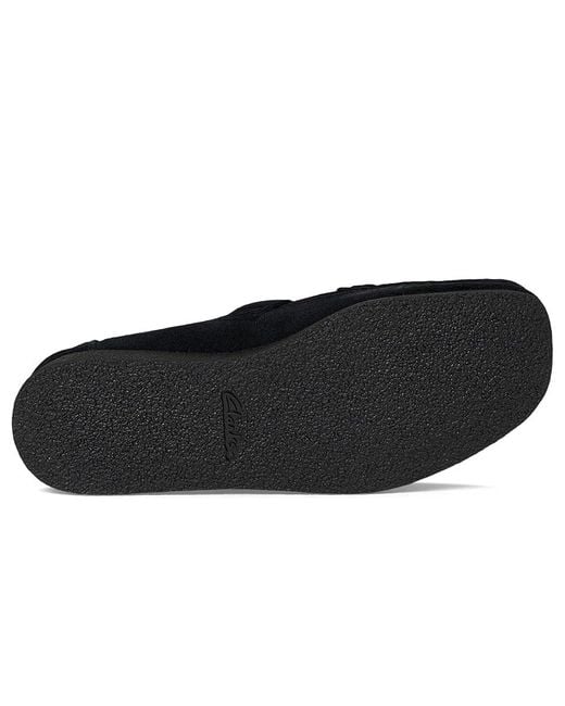 Clarks Black Wallabee Evo Bar Dress Flat Shoes 10 B