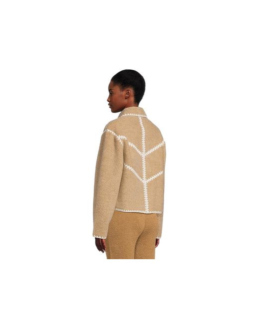 Ugg Natural Ellison Fluff Shell Jacket Vest, Polyester