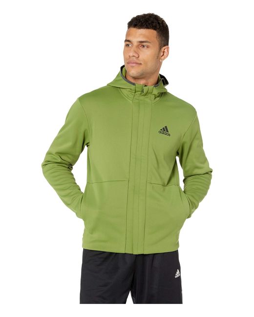 Adidas Green Team Issue Full Zip Hoodie for men