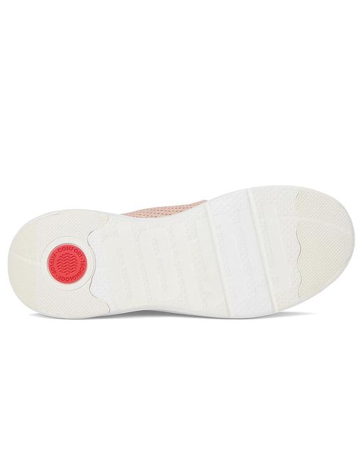 Fitflop Pink Super-q Knit Slip-on Laced Sneakers