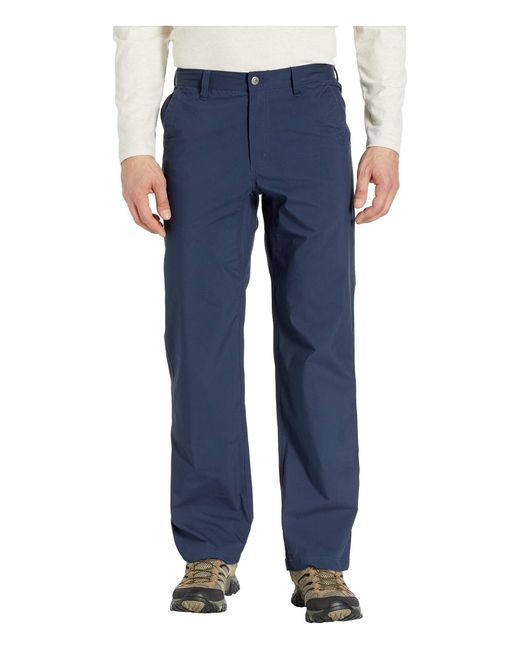 Mountain Khakis Blue Stretch Poplin Pants Relaxed Fit for men