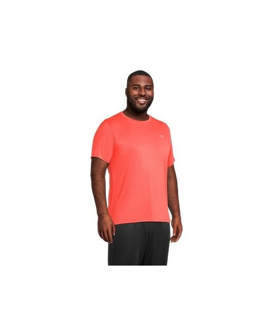 New Balance Red Sport Essentials T-Shirt Clothing, Polyester for men