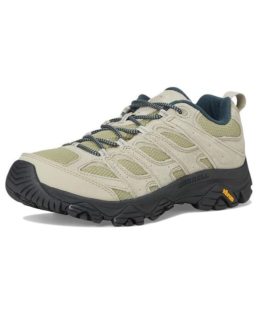Merrell Gray Moab 3 Shoes, Leather/Suede/Textile for men