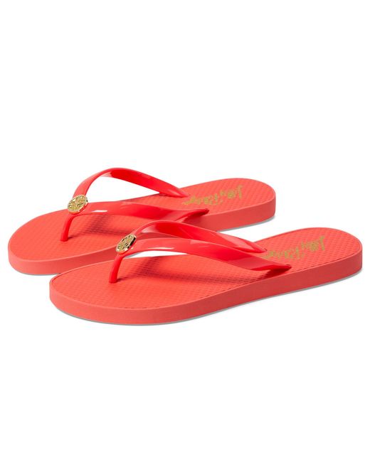 Lilly Pulitzer Red Pool Flip-flop