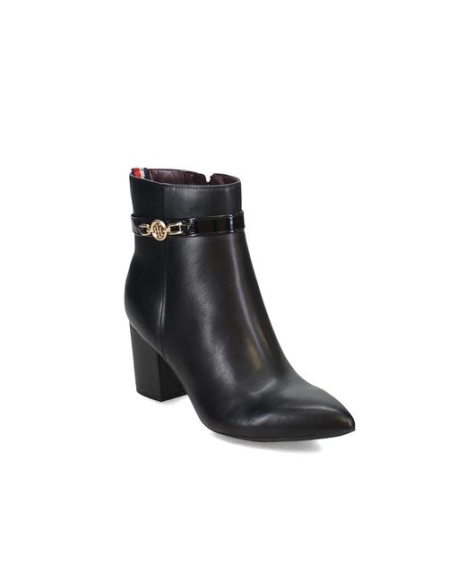 Tommy Hilfiger Black Hatly Boots, Synthetic