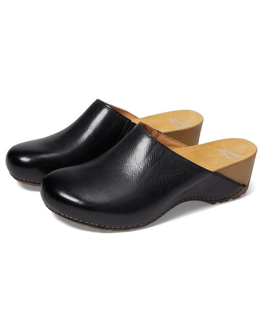 Dansko Black Talulah ( Milled Burnished) Shoes