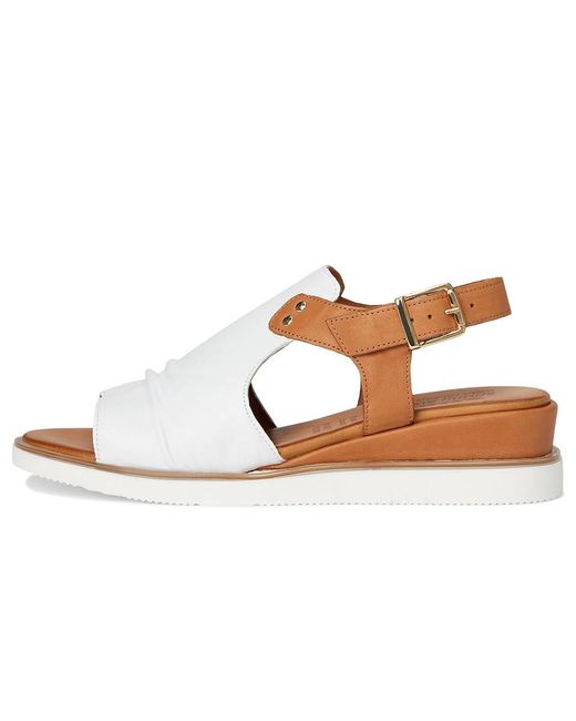Spring Step White Locals Sandals, Leather