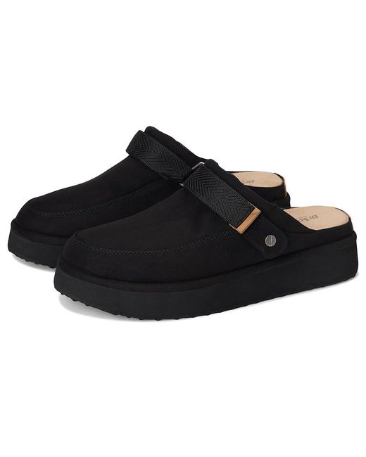 Dr. Scholls Black Chill Time Mule/Clog Shoes Shoes, Microfiber/Wool