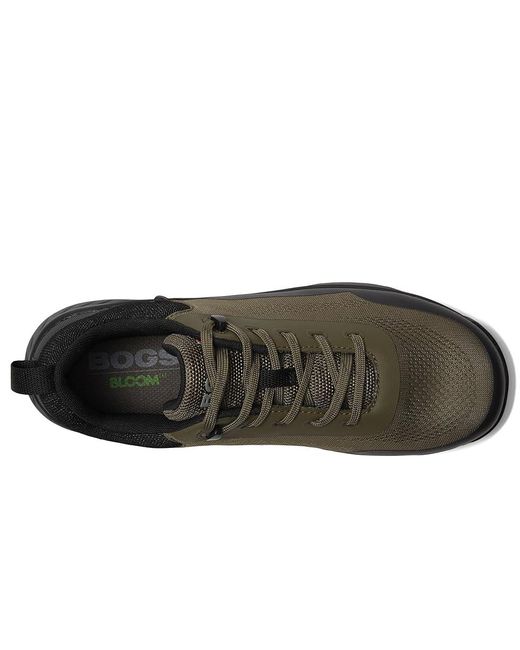 Bogs Black Slate Knit Low Ct (Dark) Shoes for men