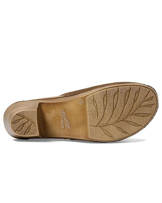 Dansko Brown Sassy (Morel Milled Nubuck) Flat Shoes