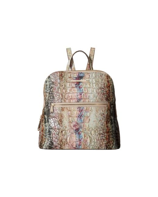 Brahmin Multicolor Melbourne Felicity Backpack (opal) Handbags