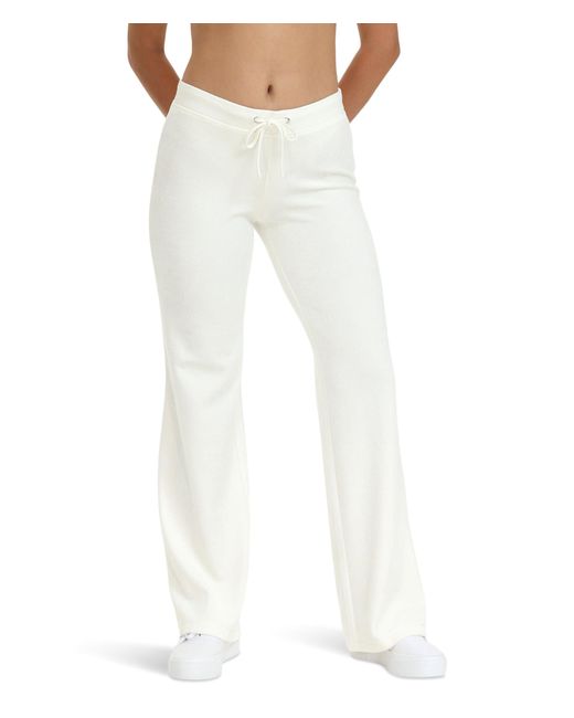 Juicy Couture White Heritage Wide Leg Track Pant Clean