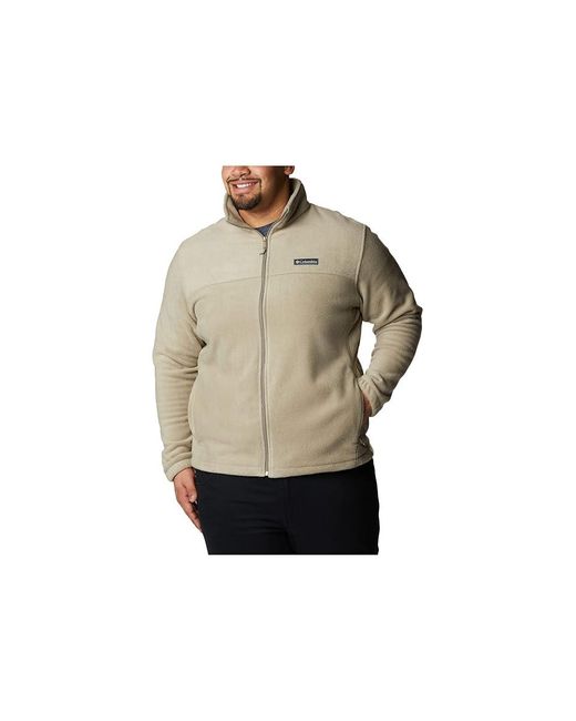 Columbia White Steens Mountain Full Zip 2.0 Coat, Fleece/Polyester for men