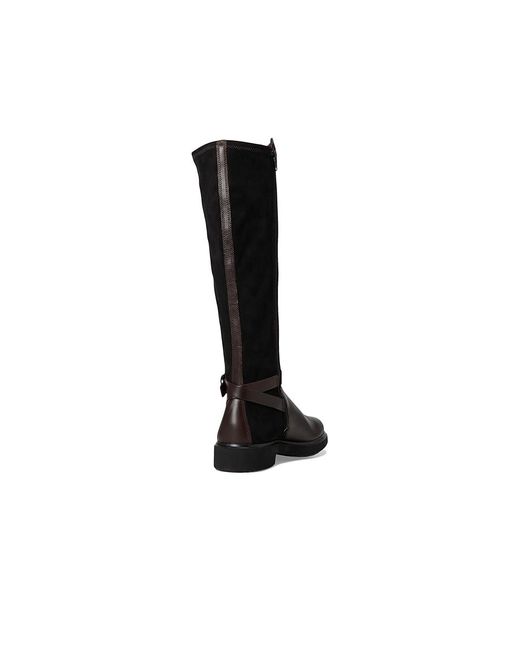 Ecco Black Metropole Amsterdam Tall Boots Boots Mocha/ Leather/Textile