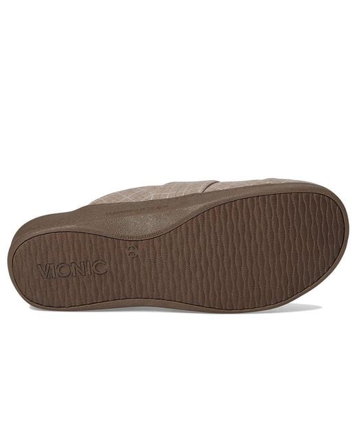 Vionic White Gemma Ii Mules Slippers, Polyester