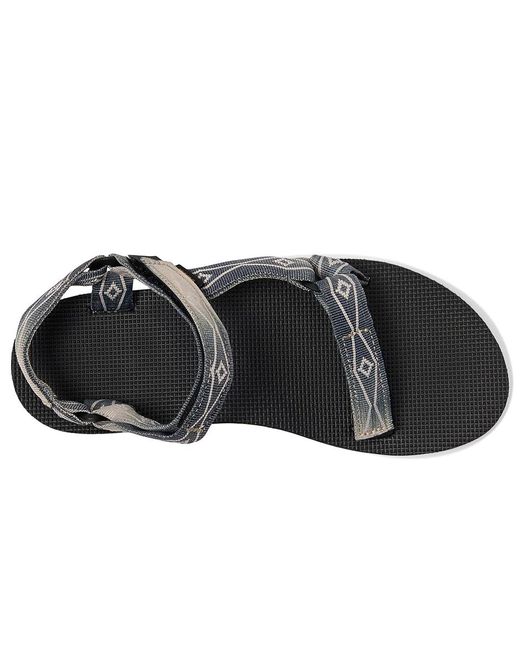 Teva Black Flatform Universal Sunscape Sandals Waterles/Cream 5 B