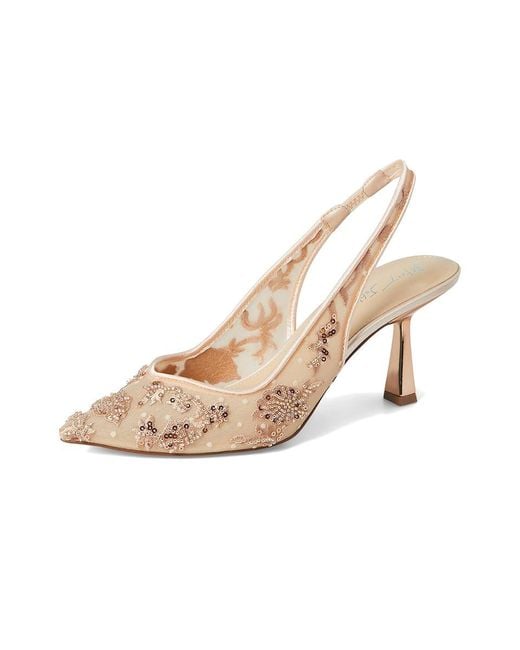 Betsey Johnson Natural Nikki High Heels, Synthetic