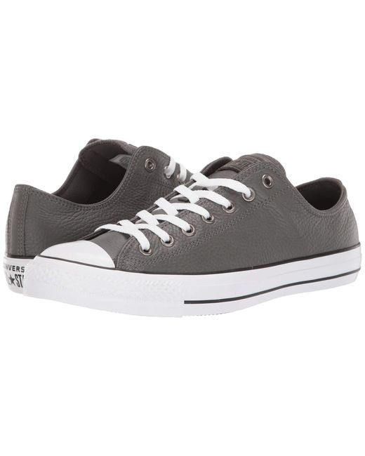 Converse Gray Chuck Taylor All Star Leather - Ox